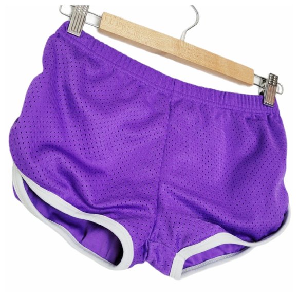 Exist Purple Shorts Sexy Sporty Elastic Waist Jogger Booty Shorts - Picture 3 of 11